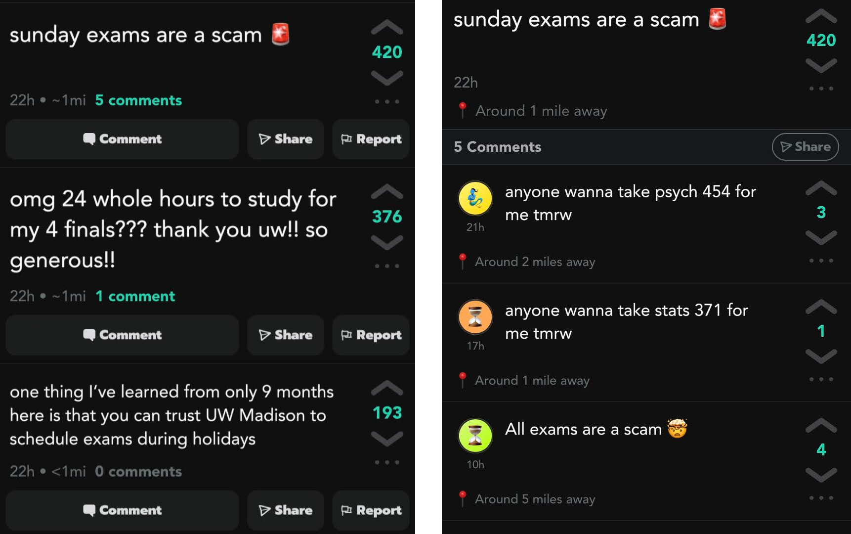 YikYak App Screenshot